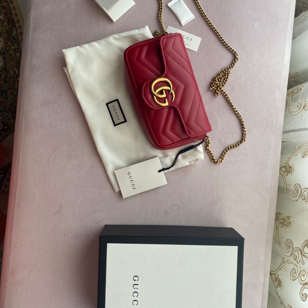 Gucci Marmont matelass leather super mini bag - Picture 2 of 8